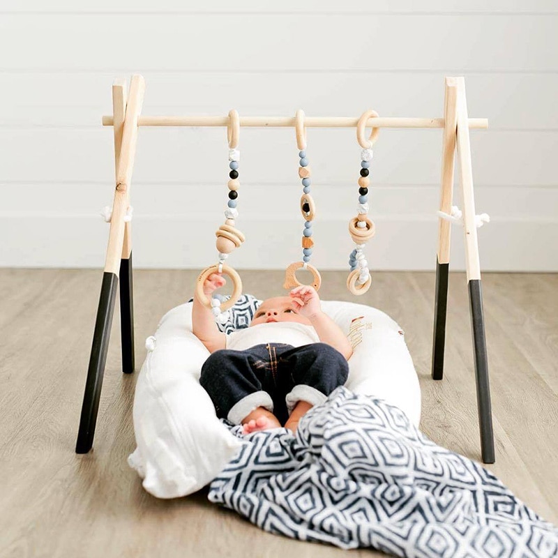 Wooden Baby Gym Simple Elegant Design